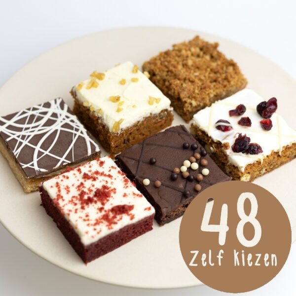 Zelf kiezen Plaatgebak 48 stuks