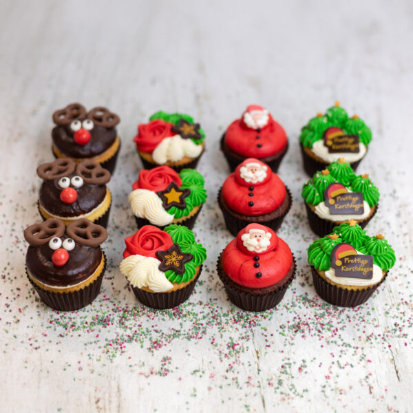 Kerst Cupcakes - 12 stuks