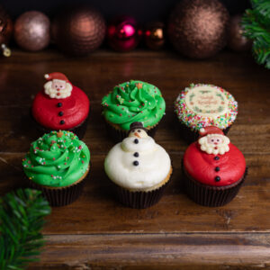Kerstcupcake Box| (6 stuks)